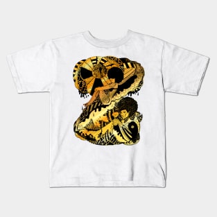 Afrocentric Escape Gold Kids T-Shirt